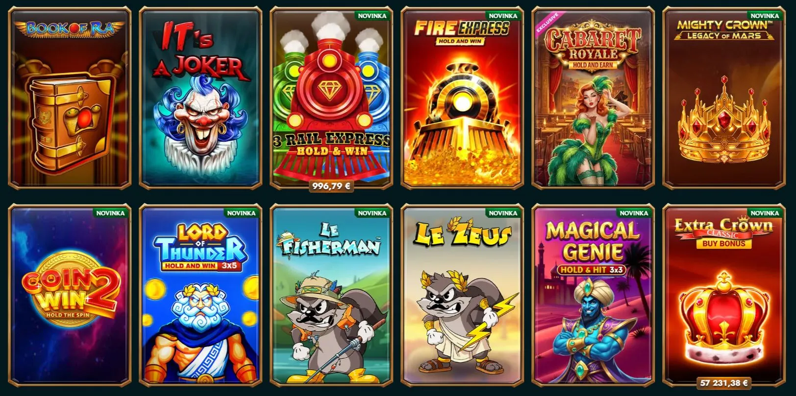 nové online casino Sloty